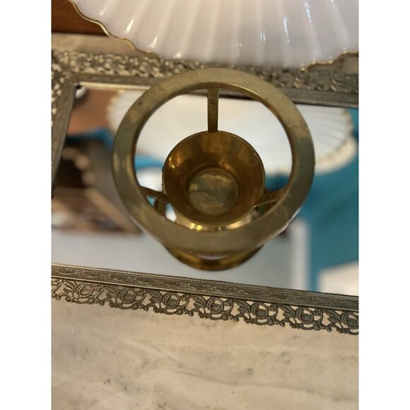 Vintage Solid Brass Circular Tea Light Candle Light Holder 1995 Ambrosia - Picture 5 of 8